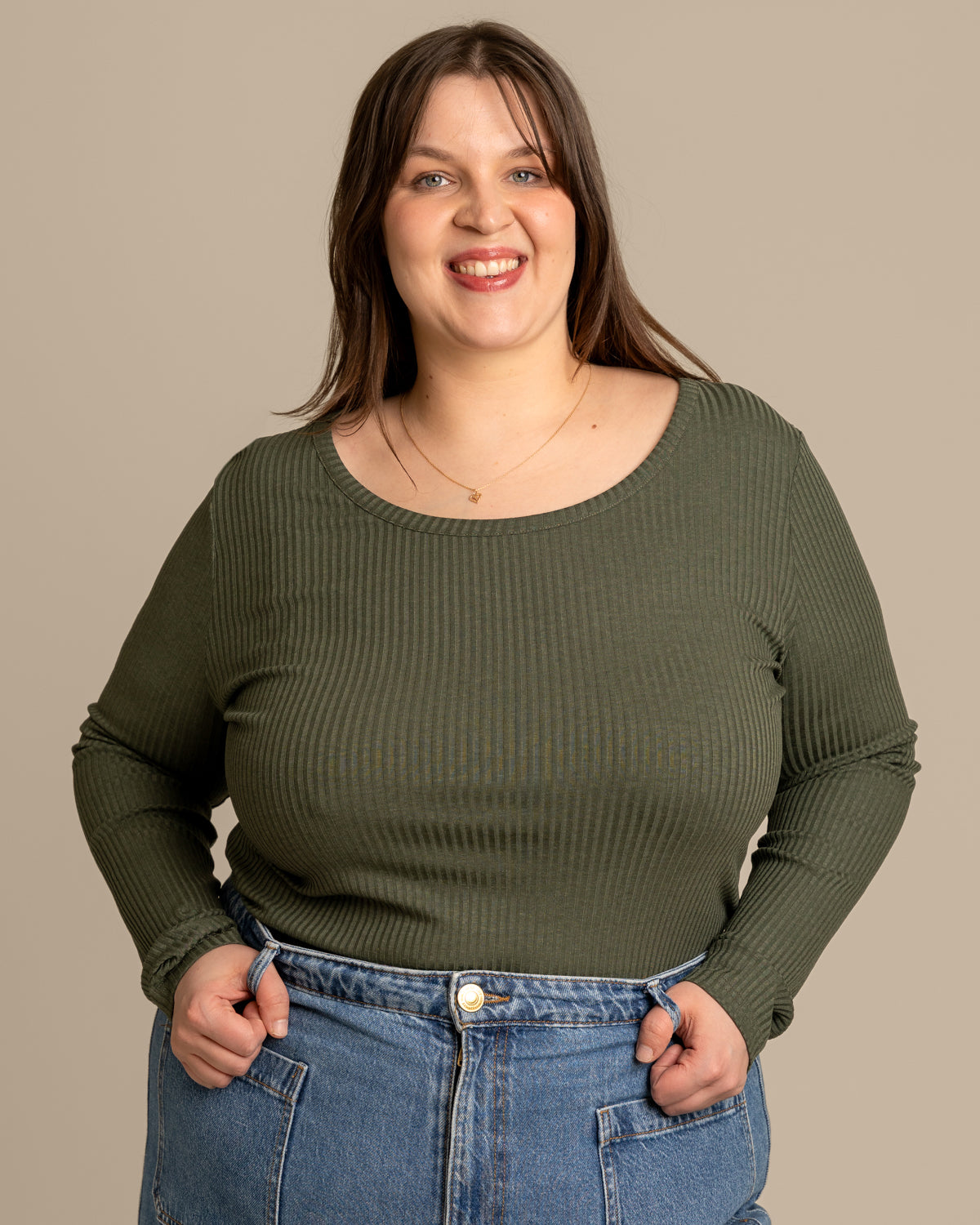 Ribbipaita, khaki