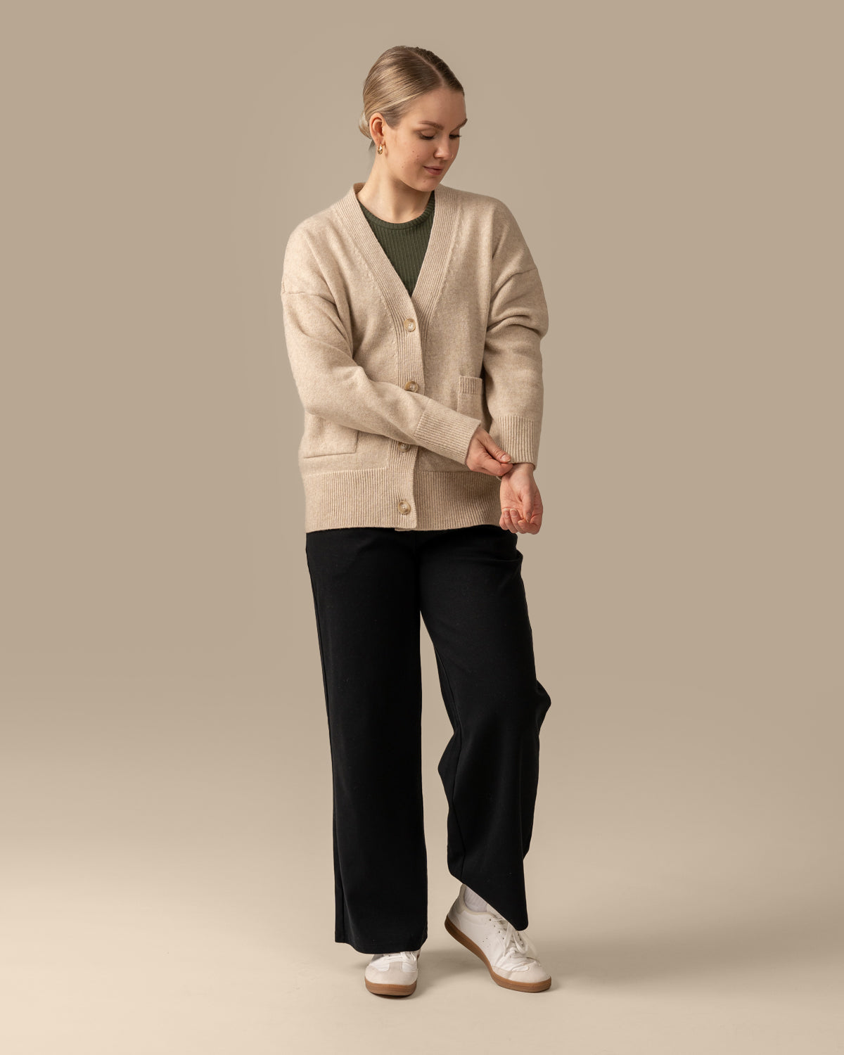 Kaste neuletakki, beige Toive.