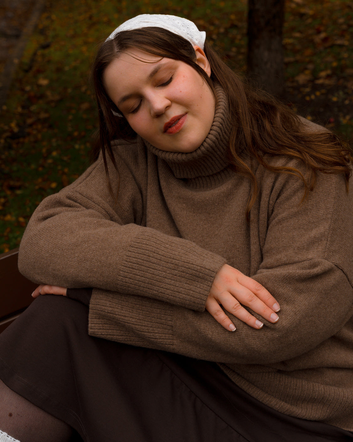Utu Rollkragenpullover, mittelbraun